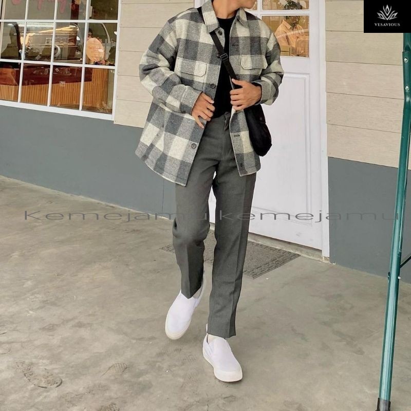 celana formal pria slimfit / ankle pants pria / celana kantor / celana kerja /celana bahan / celana 