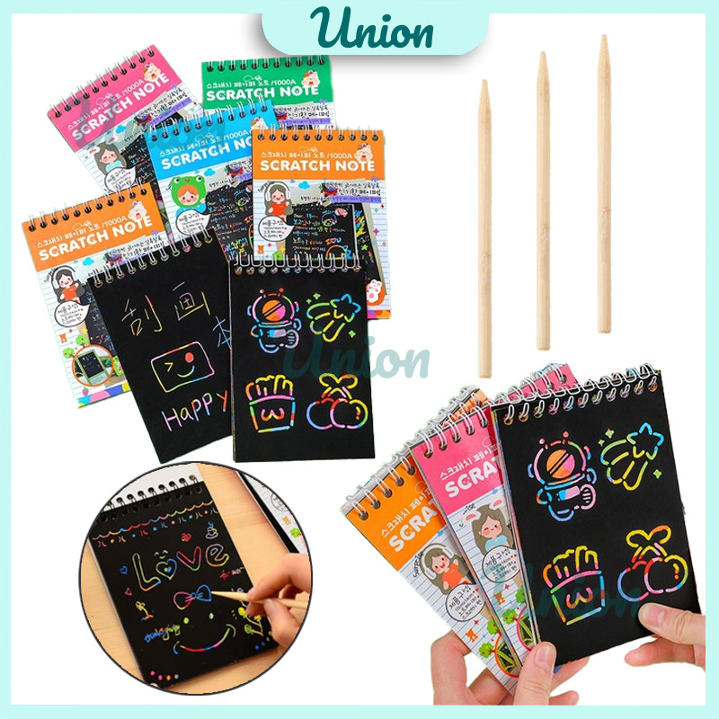 

Buku Gambar Gores Magic / Scratch Note Magic / Scratch Note