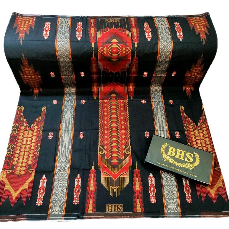 SARUNG BHS JACQUARD EXELENT BLACK SERIES AFKIR PABRIK Motif Muslim Songket