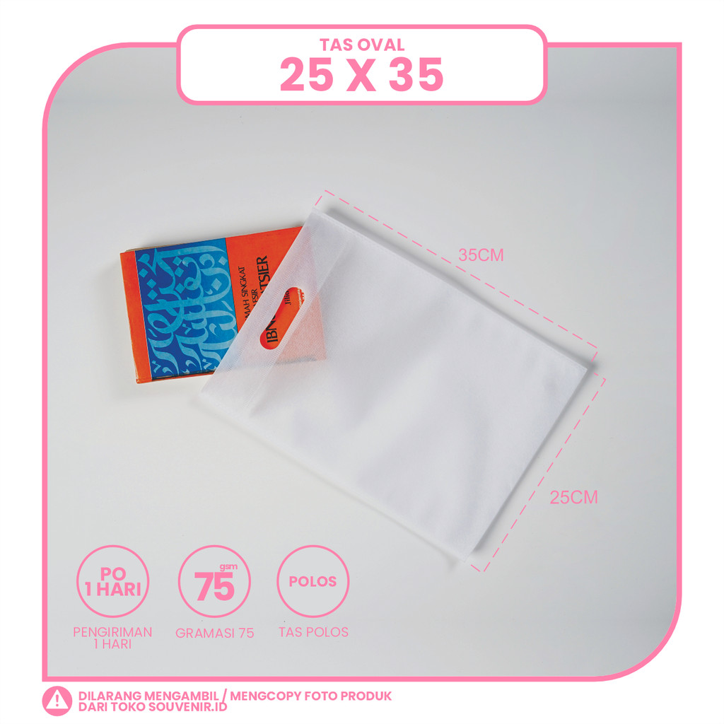 

TAS SPUNBOND OVAL 25X35 (POLOS)