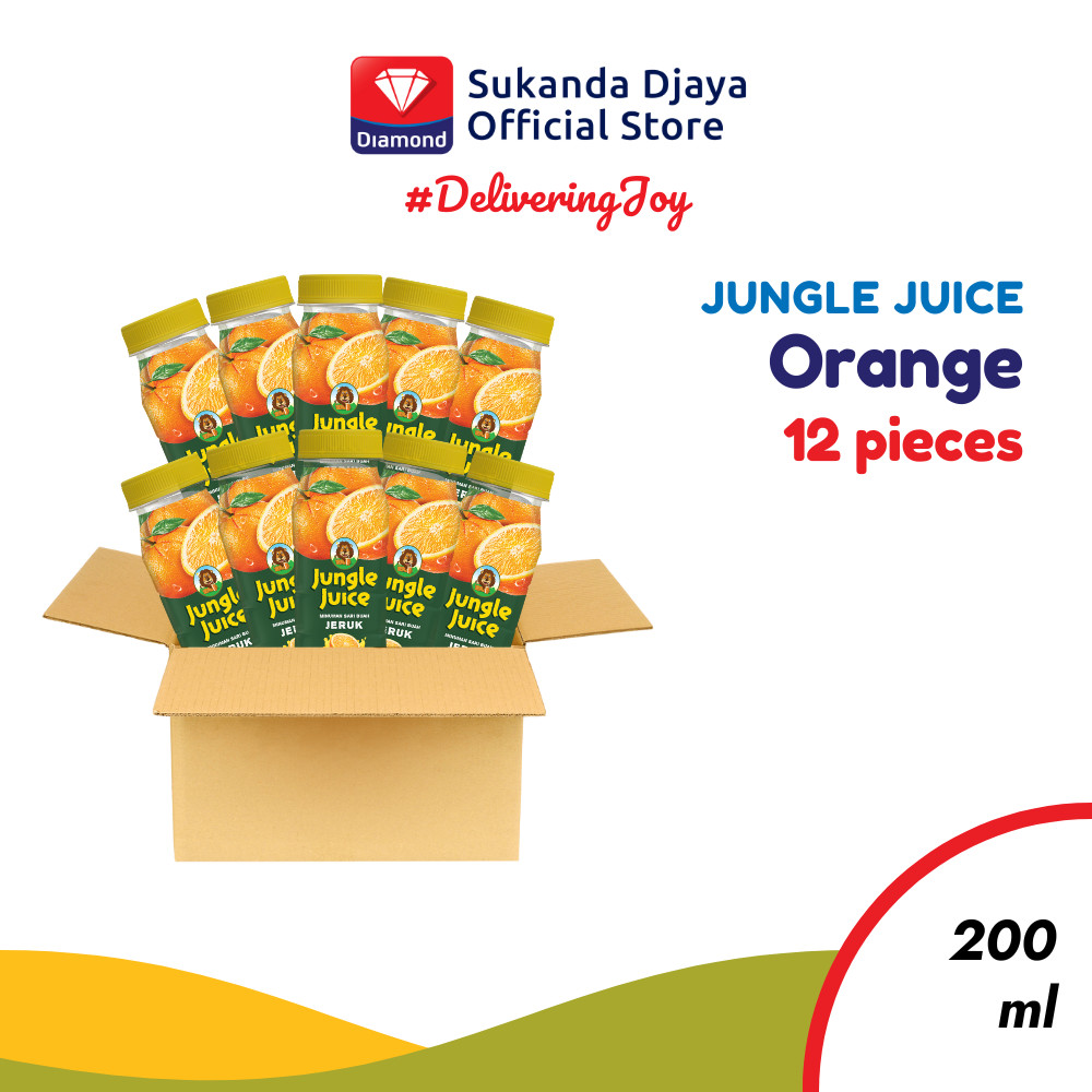 

Jungle Juice Minuman Jus Buah Orange 200 Ml 1 Karton