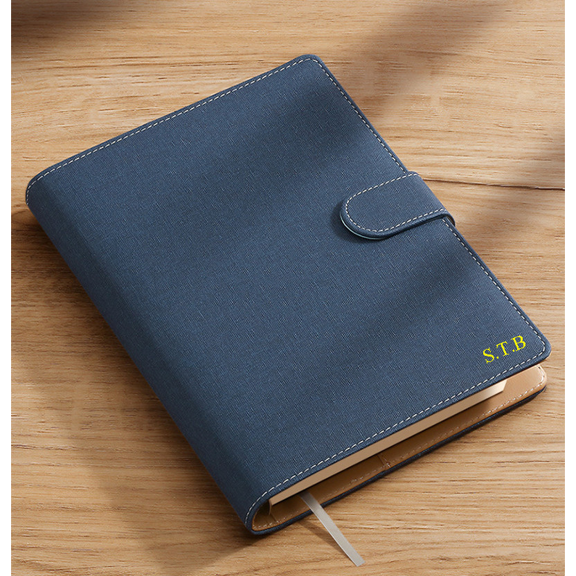 

PU Leather Portable Notebook Loose-leaf Detachable Buckle Ring Thick A5 Business Notebook Office A5 Workbook Gift Set