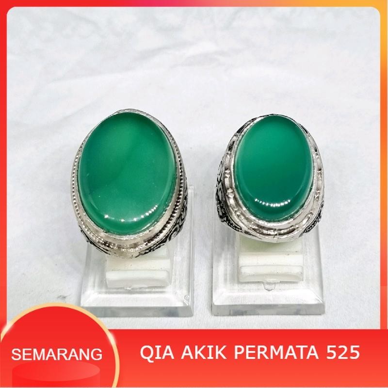 Cincin batu yaman hijau kristal asli original yahman / yahmani / habasy / ahmer
