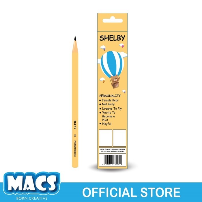 

Pensil 2B MACS Hitam Segitiga SHELBY Triangel Free Rautan - Lusinan - MACS PENSIL 2B -, SHELBY