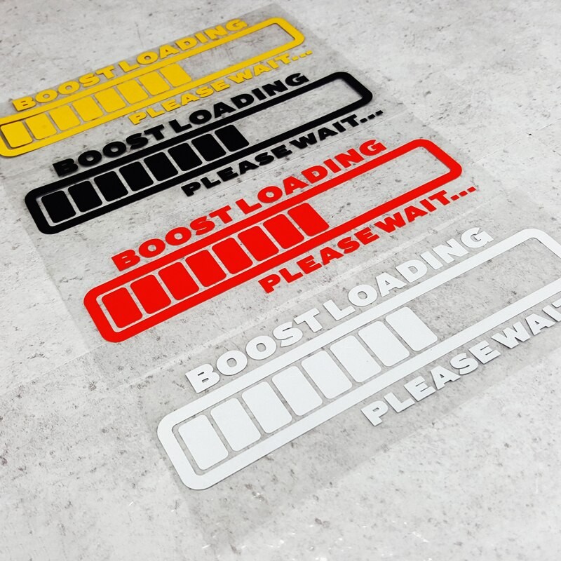 COD Stiker Cutting Boost Loading stiker mobil motor sepeda kaca anti air Helm Aksesoris Motor Visor 