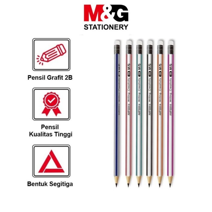 

Pensil HB M&G AWP30971 Pencil Trigraphite Pensil Sekolah & Kantor - SATUAN - M&G Pensil HB, AWP30971