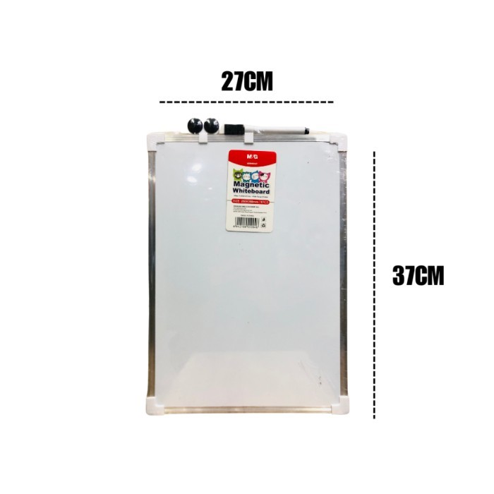 

Set Papan Tulis Putih M&G ADB983AS & ADB983AT Whiteboard Magnet Plus Spidol Hitam - Set - ADB983AS 20X30CM