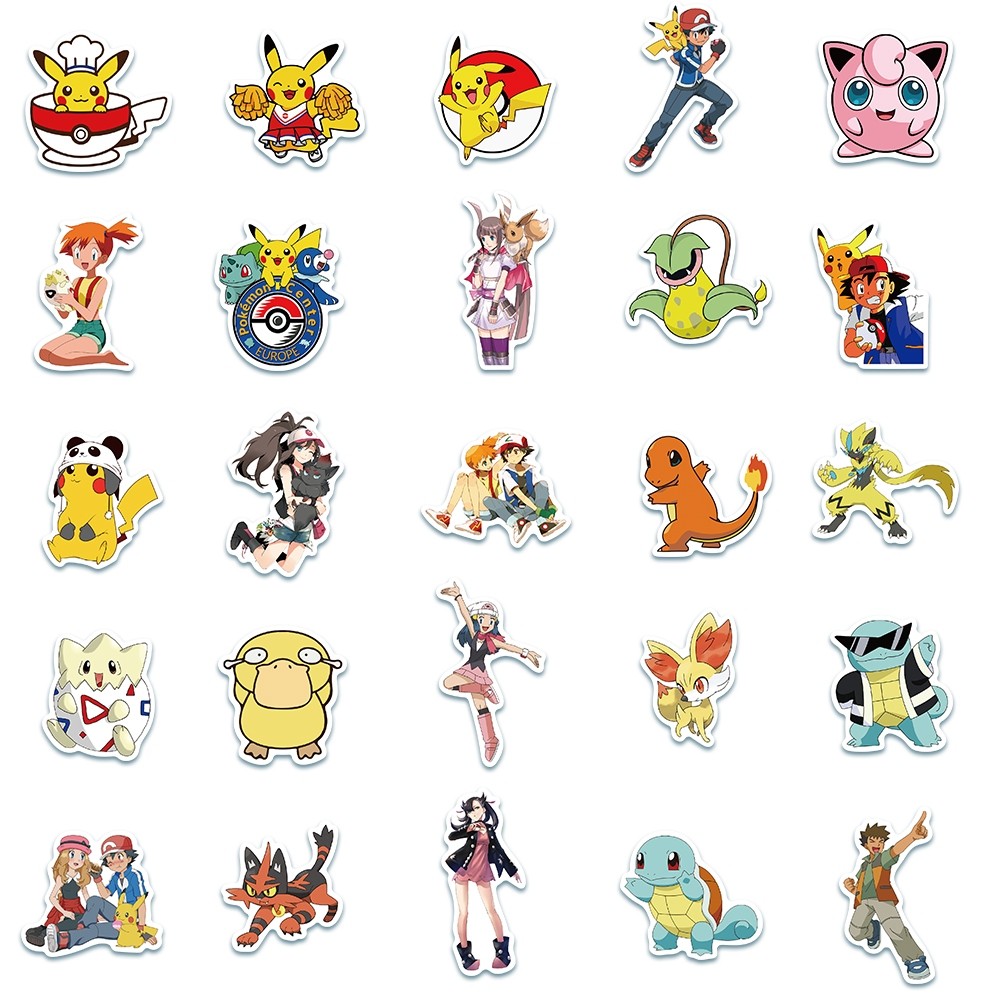 

Stiker Lucu Pikachu Pokemon Stiker Kartun Stiker Anak Decal Vinyl Stiker Anti Air- Sticker Aesthetic Buku Journal Koper Casing HP Tablet Laptop Helm Motor