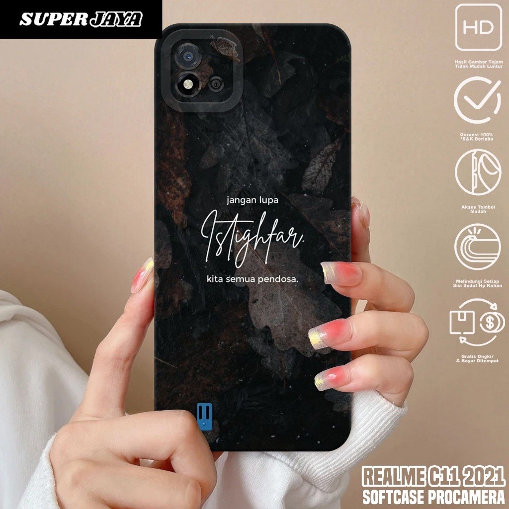 Case REALME C11 2021 - Casing Hp REALME C11 2021 Motif QUOTES - Silikon Hp REALME C11 2021 - Kondom 