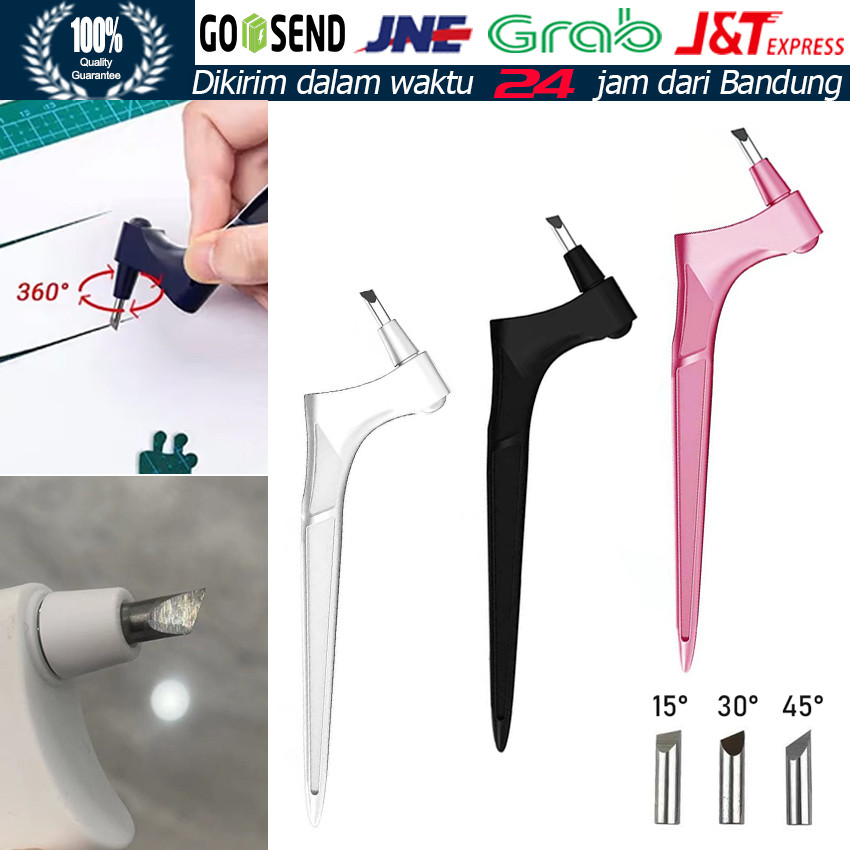 

Gyro Cutter 360 Derajat Presisi Tinggi / Pisau Pemotong Kertas & Sticker untuk Jurnal, Scrapbook & Kerajinan Tangan DIY