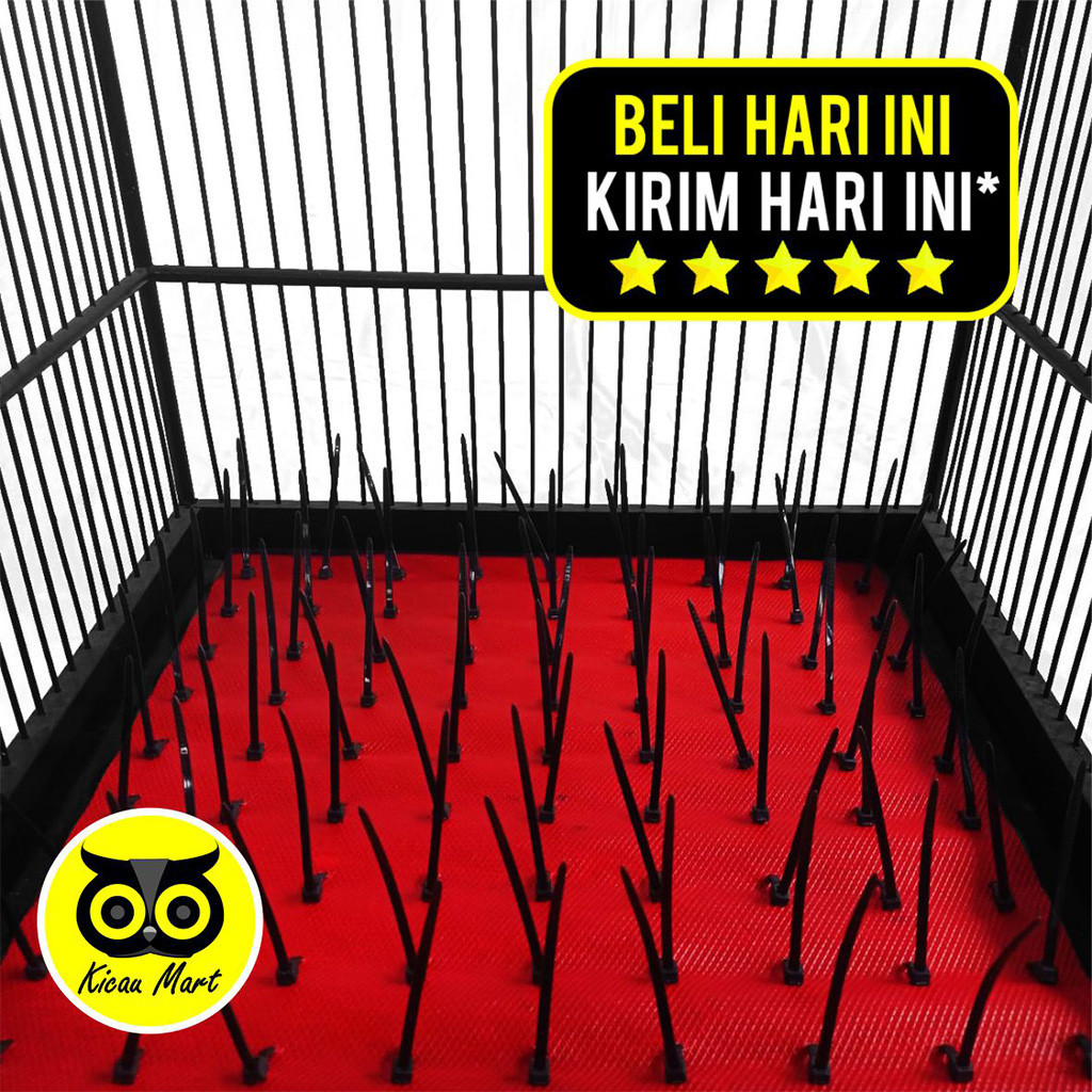 KICAU MART Karpet Ranjau Sangkar Kandang Kotak Jebakan Sangkar Burung Lomba Karpet Duri Alas Lantai 