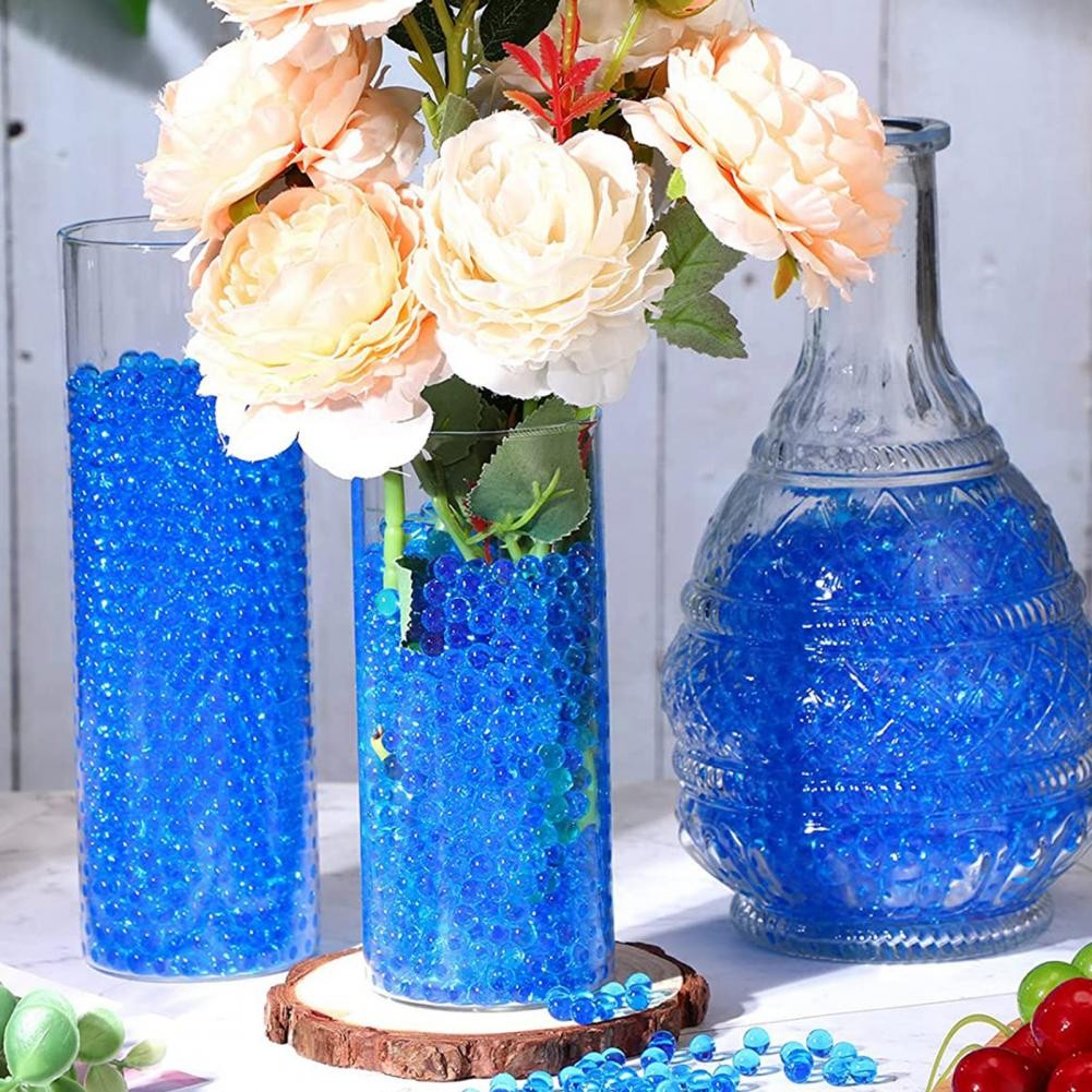 1 Bag Transparent Water Bead 2.5-3MM Vase Filler Colorful Water Gel Bead Water Absorbent Bead Plant 
