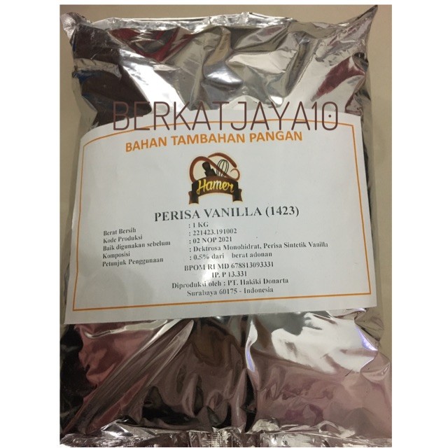 

Hamer Vanilla Perisa Vanila 1kg