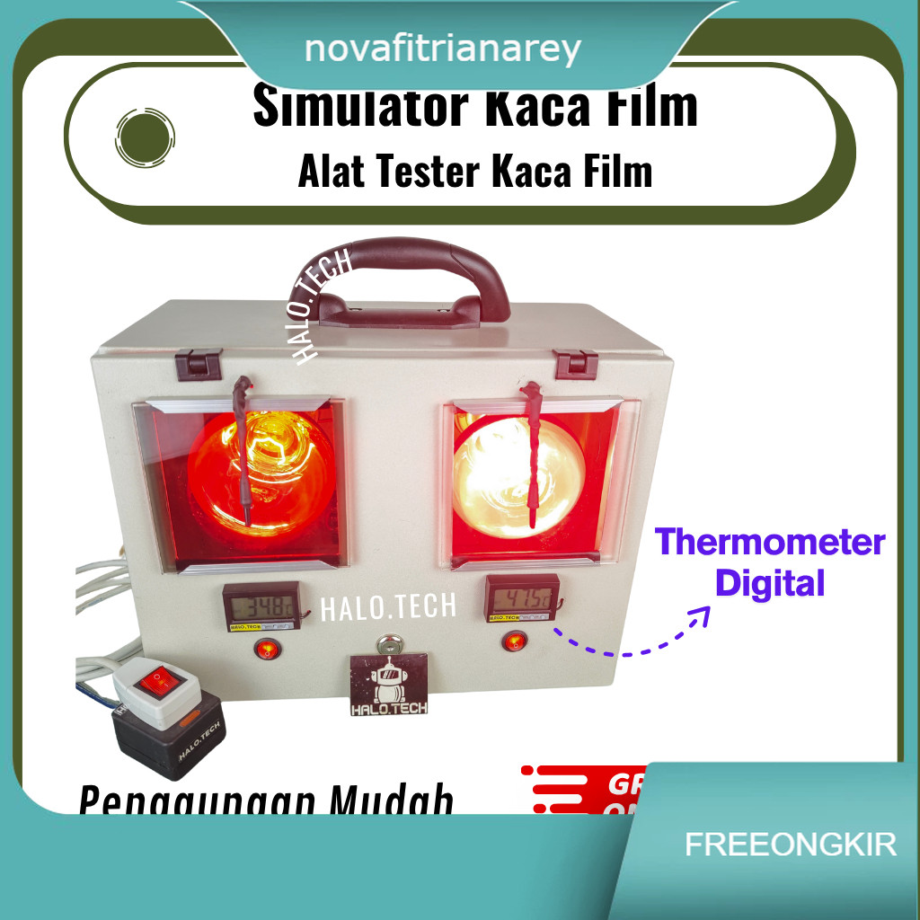 Simulator Kaca Film Alat Pemanas Tester Kaca Film Mobil Jendela Tes Kaca Film