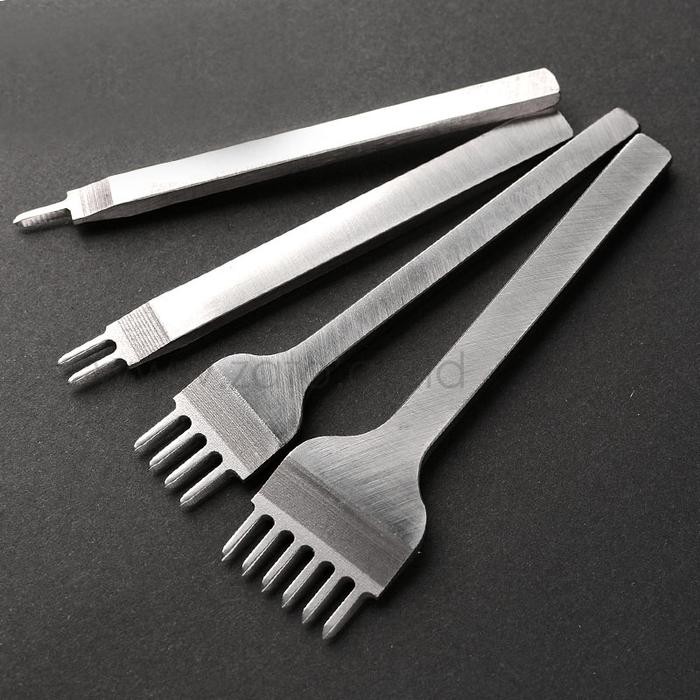 

Promo Stitching hole punch 1set isi 4 pcs prong pelubang kulit leather tool - 3 mm Terlaris