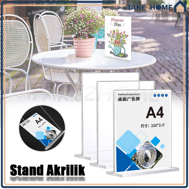

Akrilik Tempat Brosur/Tent holder Akrilik/tempat brosur dimeja