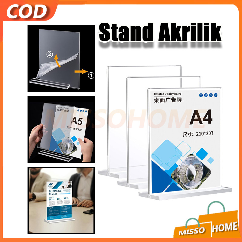 

Akrilik Tent Card Tent Holder/Tent card Akrilik/display brosur