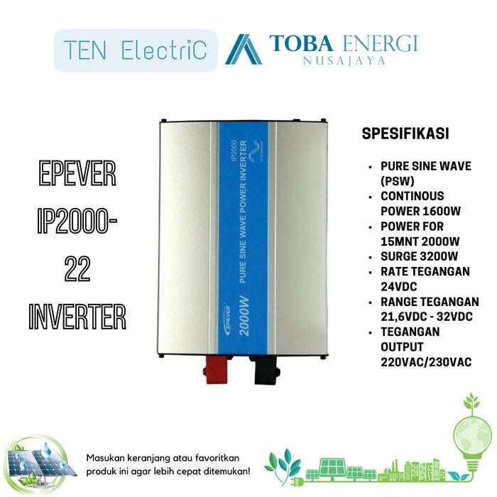 Inverter pure sine wave 2000W Epever IP2000-22