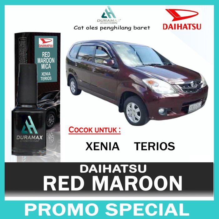 WOW DAIHATSU RED MAROON MERAH MARUN CAT OLES PENGHILANG BARET MOBIL XENIA - XENIA