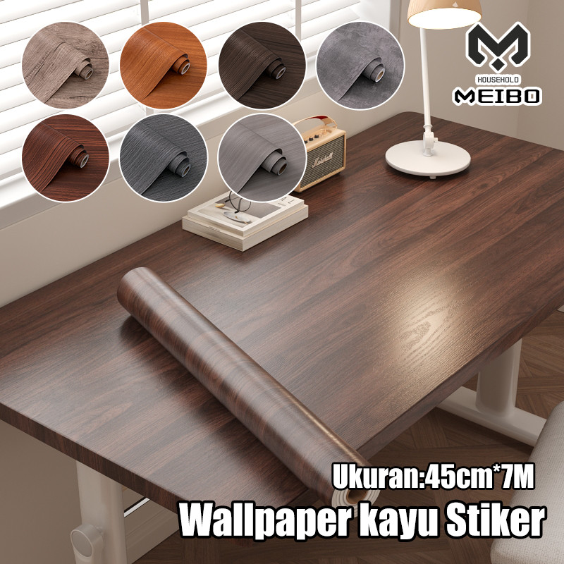 Sticker Wallpaper Dinding Motip Kayu / Stiker Kayu PVC Pelapis Furniture / Triplek Plywood Pelapsi F
