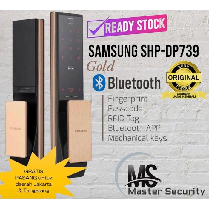 

Samsung Door Lock Digital SHP DP 739 Premium Bluetooth Push-Pull