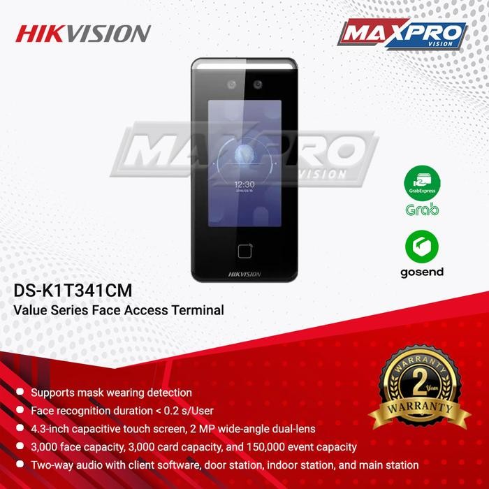 

DS-K1T341CM - HIKVISION ACCESS CONTROL SUPPORT FACE & CARD