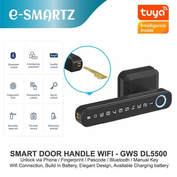 

SMART DOOR HANDLE WIFI - FINGER PRINT - GWS-DL5500NL