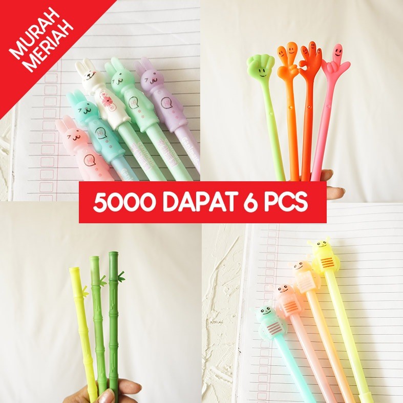 

BOLPEN GEL MURAH / PULPEN GEL / PEN IN GEL KARAKTER