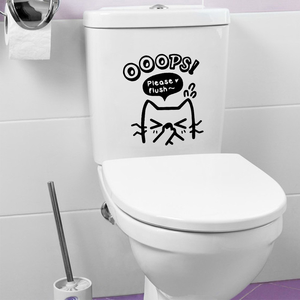 

Wall Sticker Anak / Stiker Dinding Toilet Kamar Mandi Lucu 12