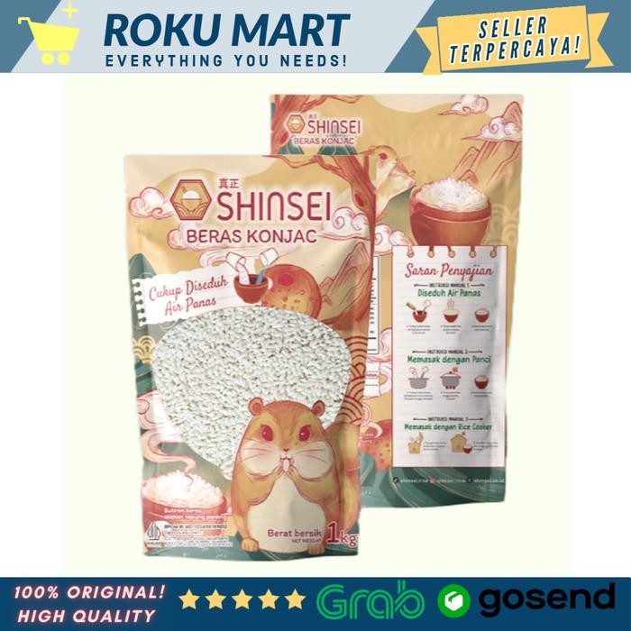 

SHINSEI Beras Porang 1 kg Beras Diet Rendah Kalori