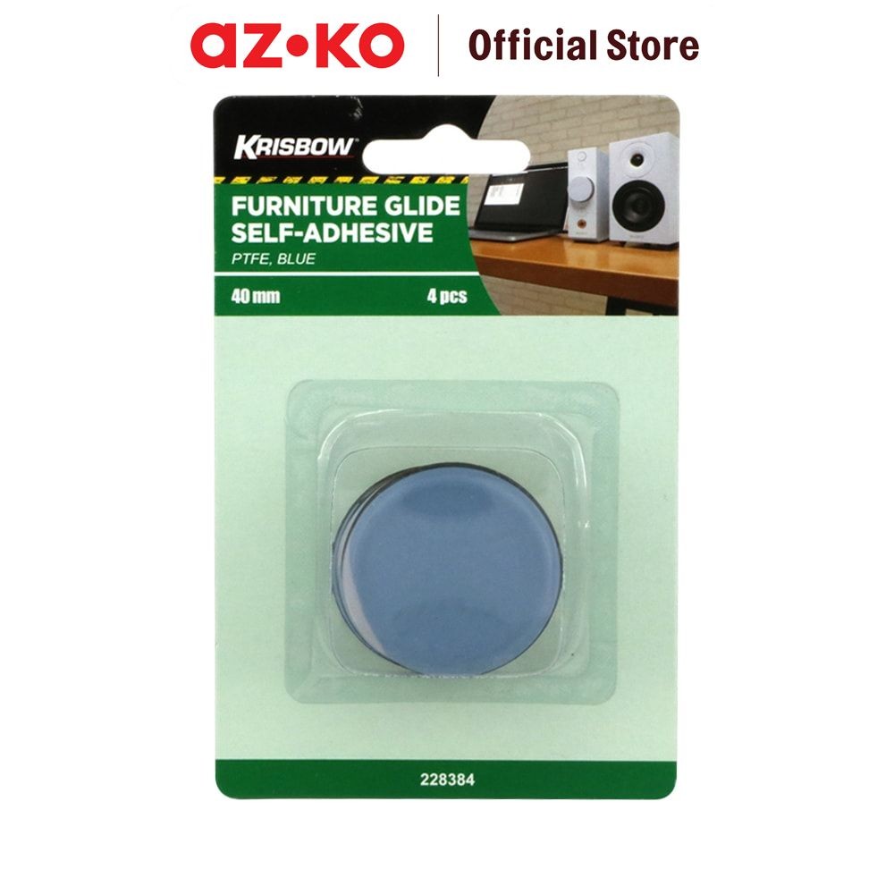 AZKO Krisbow Alas Kaki Meja Bulat 40mm 4pcs Glide Self-Adhesive Floor Protector Penyangga Kaki Meja 