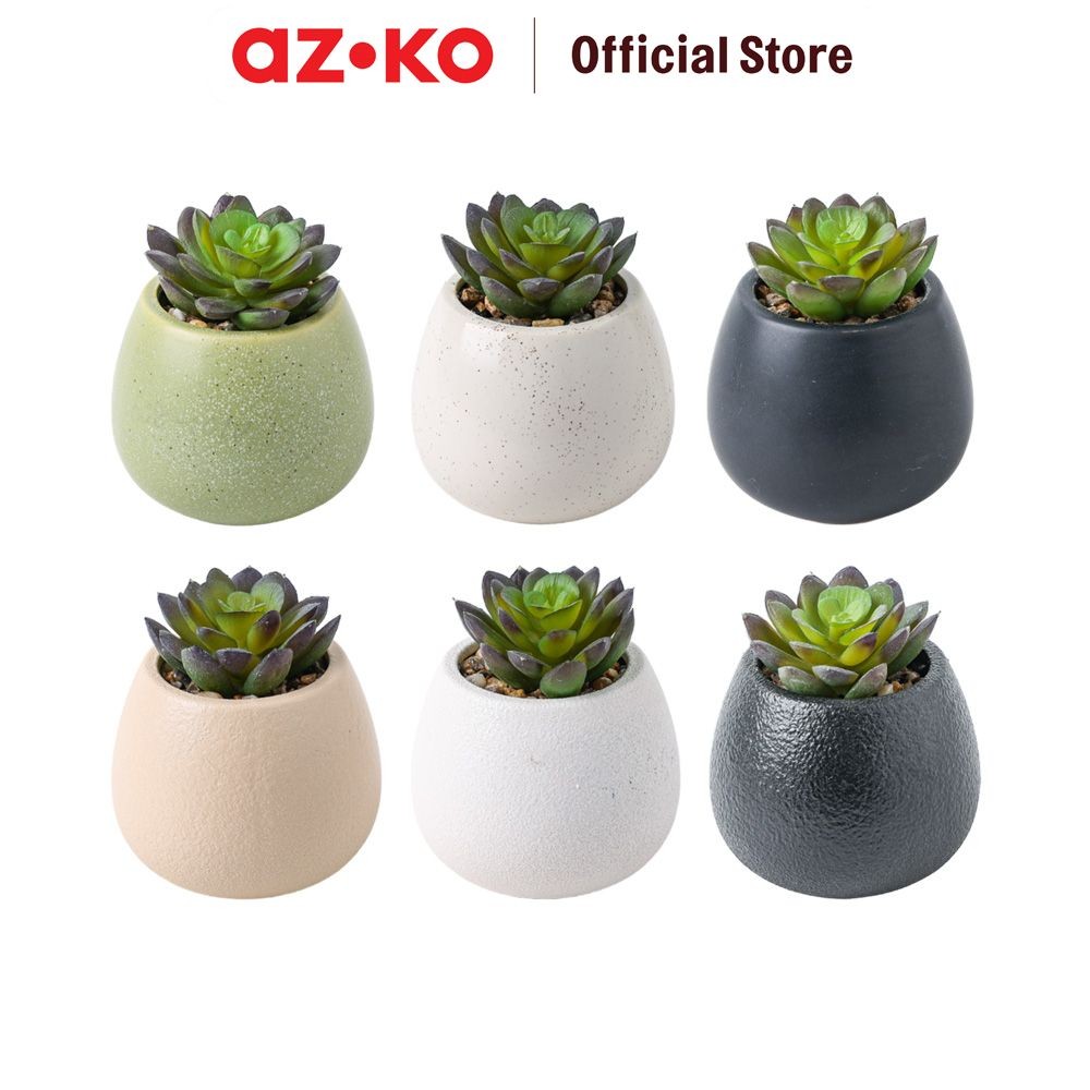 AZKO Arthome Iris Miku Tanaman Artifisial Sukulen Tumbuhan Tanaman Buatan Dekorasi Plant Sintetis Pa