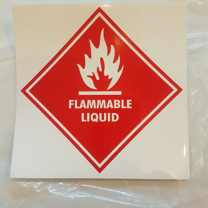 

STICKER CAIRAN MUDAH TERBAKAR 15X15CM LABEL SAFETY.