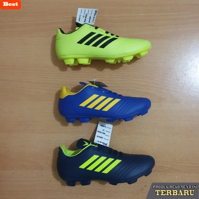 rekomendasi sepatu bola untuk kaki lebar SEPATU BOLA ANAK TMAX BARCA ORIGINAL, UK 36 & 37