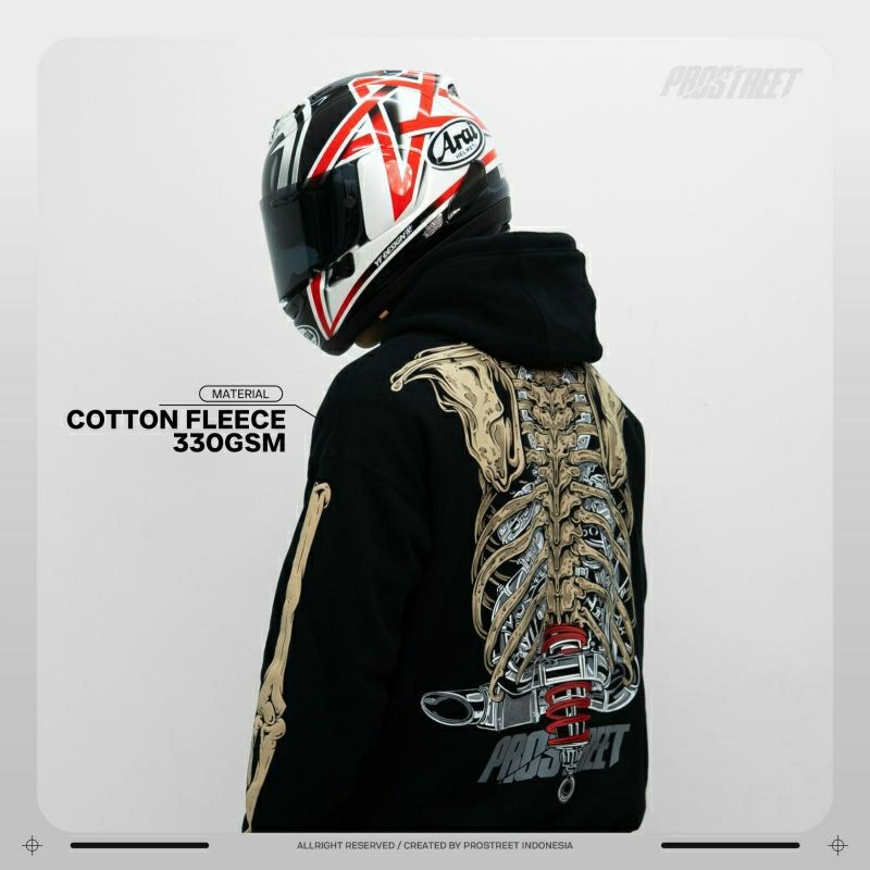HOODIE PROSTREET OVERSIZE SKELETON