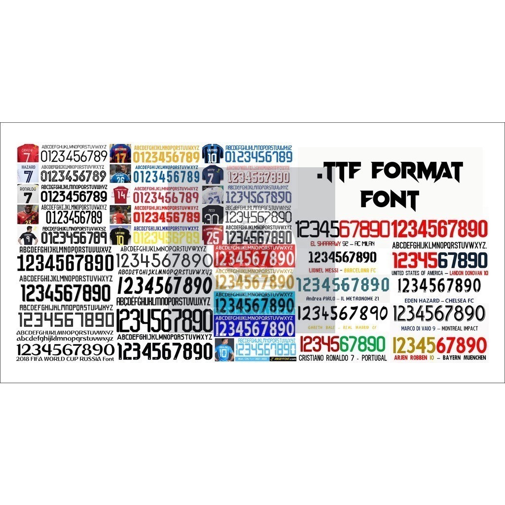 Koleksi 69 FONT CLUB  BOLA ( format .ttf )