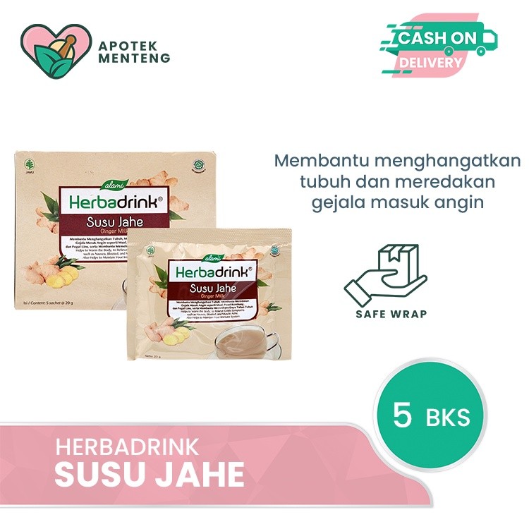 Herbadrink Susu Jahe - Minuman Serbuk Menghangatkan Badan