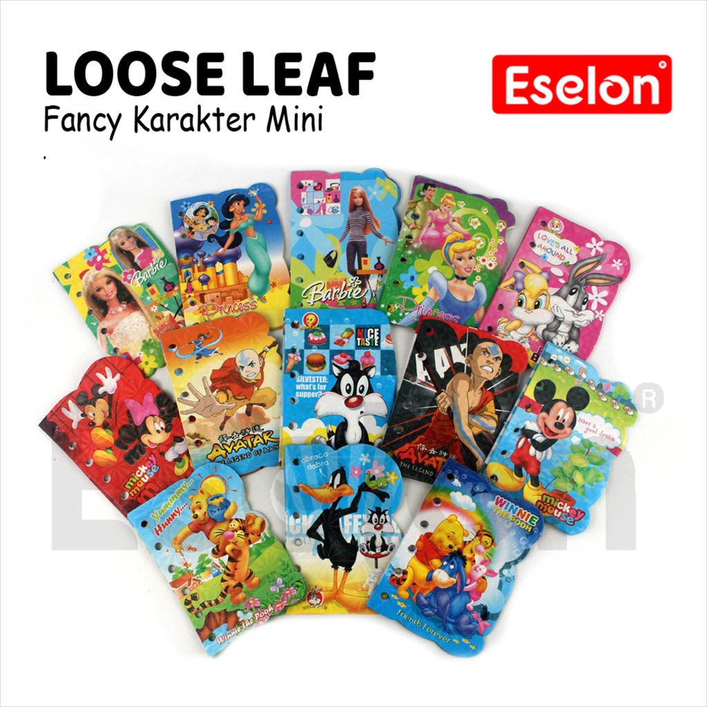 

20lembar Isi Orgi Karakter/ 1 pak Loos Leaf Mini Fancy