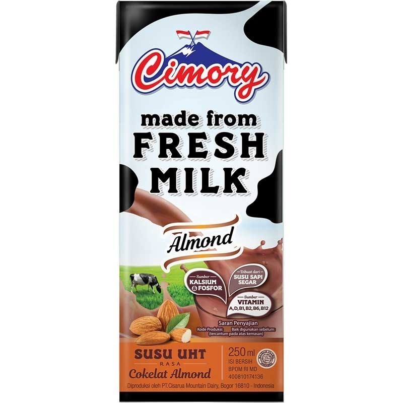 

CIMORY UHT MILK CHOCO ALMOND 250ML