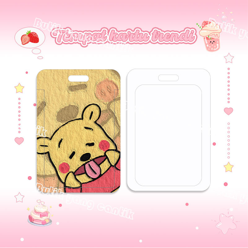 

ID Card Holder,Tempat kartu Winnie the Pooh yang lucu dan nakal, cocok untuk kantor/sekolah, kartu pelajar/kartu transportasi, kartu akses, KTP, Flazz, kartu kredit elektronik dan uang elektronik.