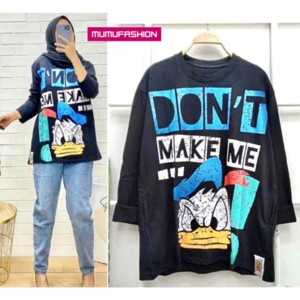 Baju Wanita Fashion wanita Kaos Wanita Atasan Wanita Kaos Lengan Panjang Wanita  BAJU SWEATER OVERSI