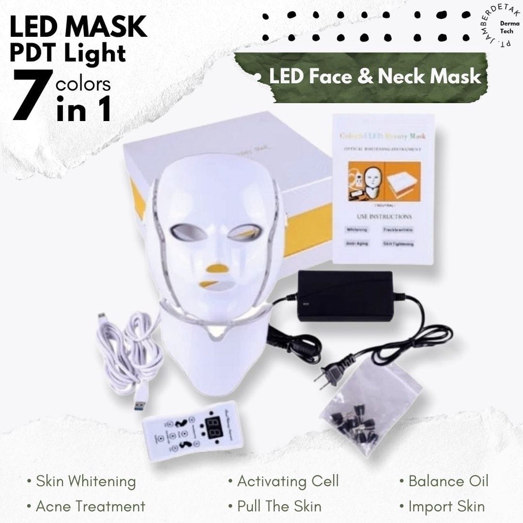 LED MASK PDT LIGHT MASKER TOPENG LED MASKER KECANTIKAN
