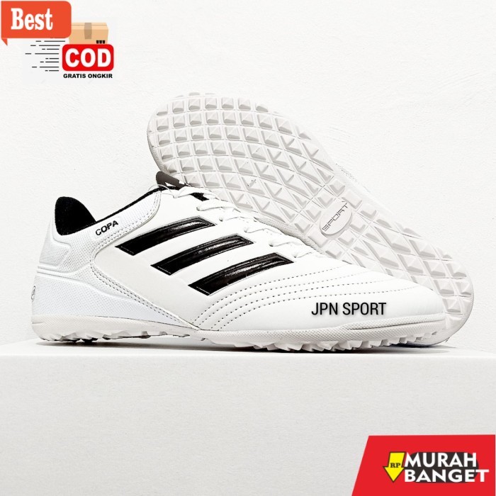 rekomendasi sepatu futsal Big Promo Sepatu Futsal Adidas Copa Terbaru Komponen Premium - Hitam Putih