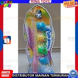 PROMO Mainan Anak Alat Pancingan Magnet Baby Shark  Fishing Game Set