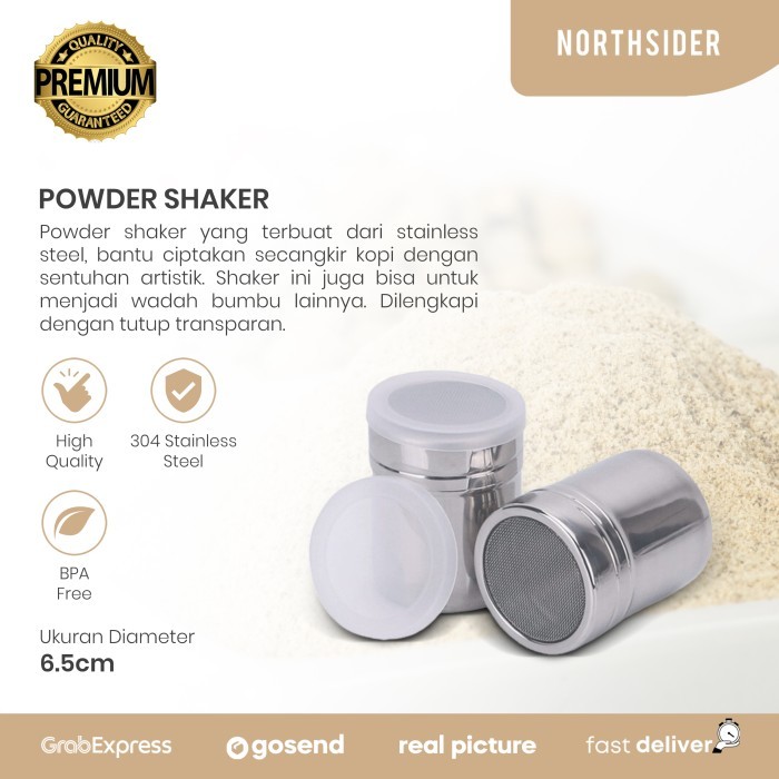 

Powder shaker chocolate | cappucino - coklat - kopi - garam merica