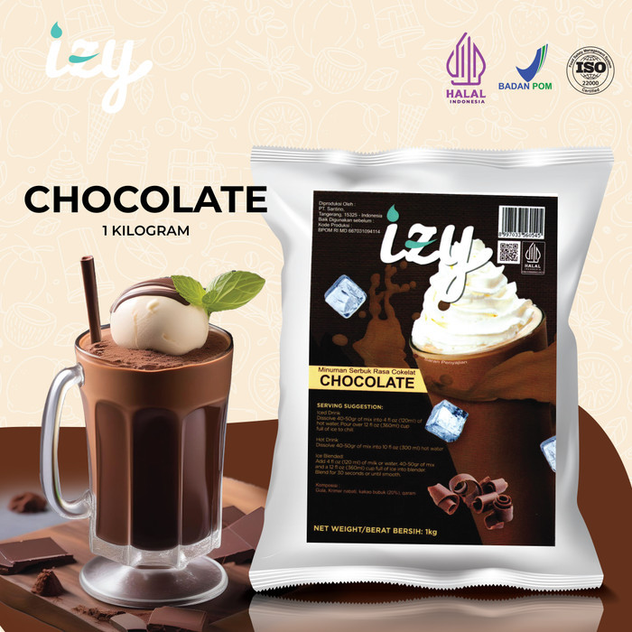 

Izy Powder Drink Chocolate - Bubuk Minuman Cokelat 1 Kg