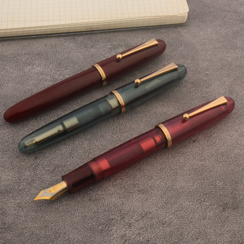 

Luxury JinHao 9019 dadao Fountain Pen Acrylic Transparent Spin Pen 40MM Nib Stationery Office School Supplies Writing Gift Pen