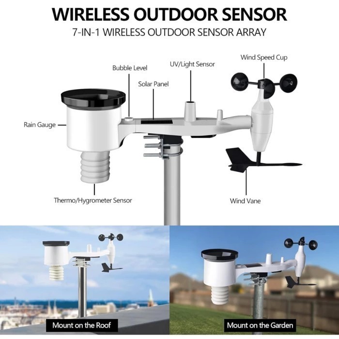 WIRELESS WEATHER STATION MISOL WIFI WS2320 CONNECT UPLOAD