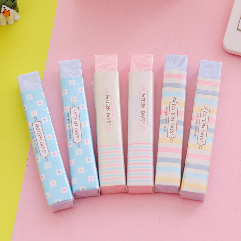 

1Pcs Long Strip Eraser Kawaii Stationery Eraser For Kids Novelty Cute Eraser Writing Drawing Erasers School Office Supplies