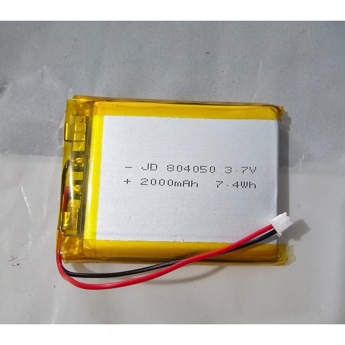 Battery Baterai Lipo 1S 3.7v 3.7Volt 2000mAh JD 804050 7.4Wh Elektronik